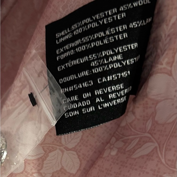 Guess Double Breasted Wool Blend Belted Pea Coat - Picture 7 of 15